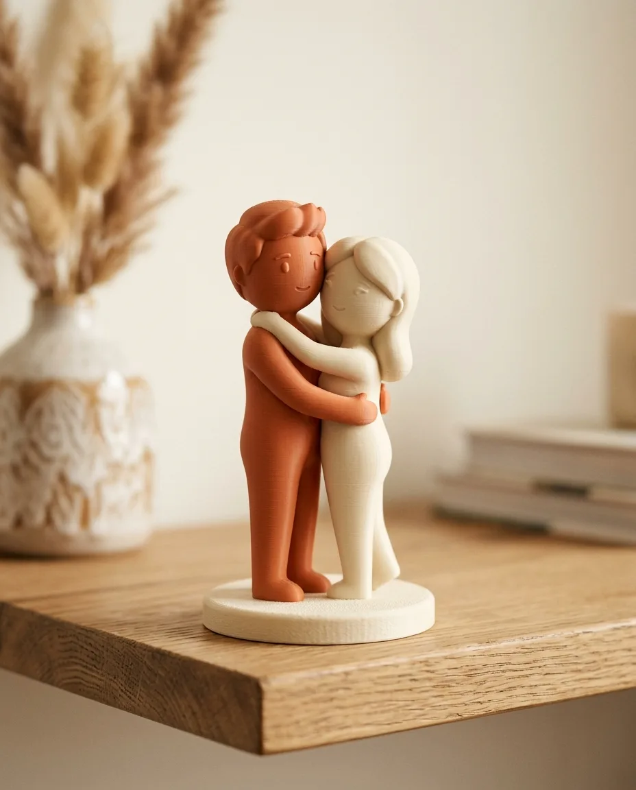 Figura 3D personalizada de pareja
